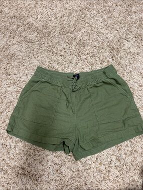 J. Crew Olive Green Drawstring Athletic Shorts